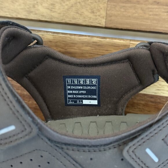 Skechers Tresmen Garo Shoe 204105WW Brown Chocolate Men's Size 11 EXTRA WIDE FIT - Picture 5 of 13